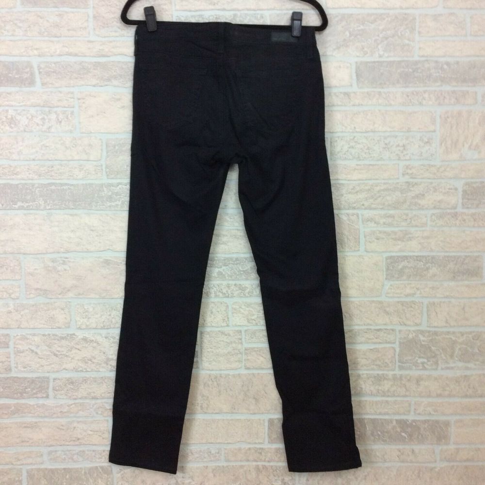 AG Adriano Gold Schmied Jean Black Denim Size 29R - Picture 2 of 8